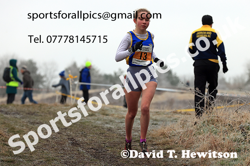 Girls under-15s 2025 Start Fitness NEHL, Wrekenton, Gateshead. Photo: David T. Hewitson/Sports for All Pics